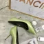 Chic / Beautiful Sage Green Casual Leather Pumps 2020 7 cm Stiletto Heels Pointed Toe Pumps