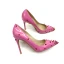 Chic / Belle Fushia Vêtement de rue Rivet Escarpins 2020 Cuir Verni 12 cm Talons Aiguilles À Bout Pointu Escarpins