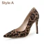 Chic / Beautiful Brown Street Wear Leopard Print Suede Pumps 2020 10 cm Stiletto Heels Pointed Toe Pumps