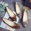 Affordable Khaki Leopard Print Casual Womens Shoes 2020 Pointed Toe Flat Heels
