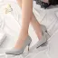 Abordable Noire Bureau OL Escarpins 2020 8 cm Talons Aiguilles À Bout Pointu Escarpins