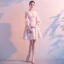 Chic / Beautiful Blushing Pink Homecoming Graduation Dresses 2020 A-Line / Princess V-Neck Tassel 3/4 Sleeve Short Formal Dresses