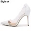 Transparent Red Evening Party Pumps 2020 10 cm Stiletto Heels Pointed Toe Pumps
