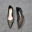 Chic / Beautiful Beige Casual Tulle Pumps 2020 Rivet 4 cm Stiletto Heels Low Heel Pointed Toe Pumps