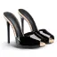 Classy Fuchsia Street Wear Leather Womens Sandals Stiletto Heels 9 cm 2020 Open / Peep Toe Sandals
