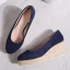 Modest / Simple Black Casual Braid Womens Shoes 2020 Suede 7 cm Wedges Round Toe