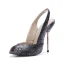 Chic / Beautiful White Street Wear Slingbacks Snakeskin Print Womens Sandals 2020 11 cm Stiletto Heels Open / Peep Toe Sandals