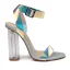 Charmant Coloré Multi-Couleurs Cocktail Sandales Femme 2020 Bride Cheville 11 cm Talons Épais Peep Toes / Bout Ouvert Sandales