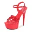 Chic / Beautiful Black Rave Club Womens Sandals 2020 Ankle Strap 15 cm Stiletto Heels Open / Peep Toe Sandals