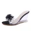 Chic / Beautiful Gold Casual Rhinestone Womens Sandals 2020 8 cm Wedges Open / Peep Toe Sandals