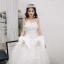 Fantastiske / Unike Elfenben Brudekjoler 2018 Ballkjole Blonder Blomst Appliques Rhinestone Kjæreste Ryggløse Uten Ermer Lange Bryllup