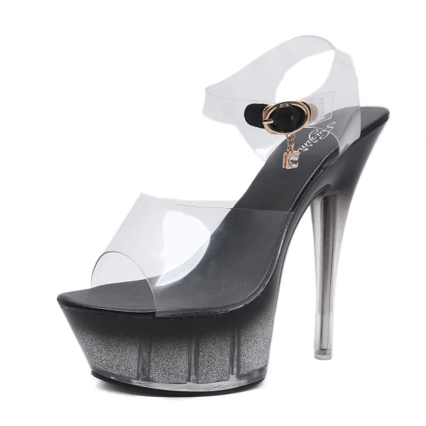 Chic / Beautiful Red Casual Womens Sandals 2020 Ankle Strap 14 cm Stiletto Heels Open / Peep Toe Sandals