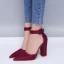 Prisvärd Brun Casual Sandaler Dam 2020 Ankelband 8 cm Tjocka Klackar Spetsiga Sandaler