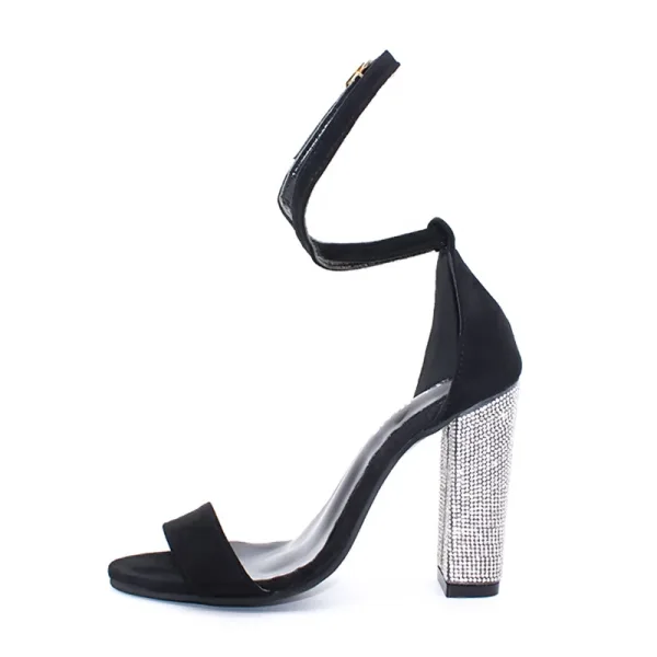 Chic / Beautiful Champagne Cocktail Party Womens Sandals 2020 Ankle Strap 10 cm Thick Heels Open / Peep Toe Sandals