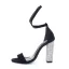 Chic / Beautiful Champagne Cocktail Party Womens Sandals 2020 Ankle Strap 10 cm Thick Heels Open / Peep Toe Sandals