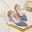 Chic / Beautiful Pearl Pink Cocktail Party Womens Sandals 2020 Ankle Strap 6 cm Stiletto Heels Pointed Toe Heels