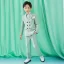 Modest / Simple Mint Green Long Sleeve Boys Wedding Suits 2022 Wedding