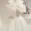 Chic / Belle Blanche Robe De Bal 2022 Princesse Bustier Noeud Sans Manches Dos Nu Longue Robe De Ceremonie
