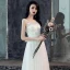 Simple Blanche En Dentelle Fleur Robe De Bal 2022 Princesse Encolure Dégagée Sans Manches Dos Nu Longue Robe De Ceremonie