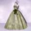 Elegant Sage Green Prom Dresses 2022 Ball Gown Strapless Sleeveless Backless Bow Floor-Length / Long Formal Dresses