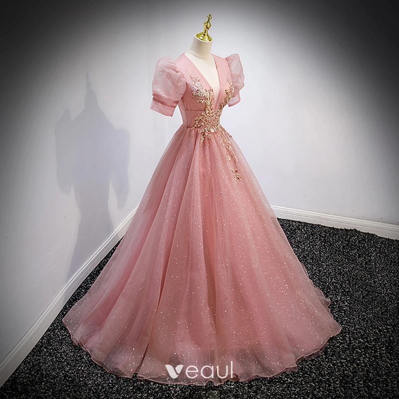 strapless open back dress Hot Pink Sequins One Shoulder Homecoming Dresses, PH417 main image 0