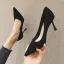 Modest / Simple Pool Blue Suede Office OL Pumps 2022 8 cm Stiletto Heels Pointed Toe Pumps High Heels