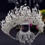 Sjarmerende Sølv Rhinestone Tiara Har Tilbehor 2022 Bryllup Tilbehør