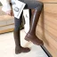 Mode Zwarte Straatkleding Winter Platte Dames Laarzen 2022 Waterdichte Ronde Neus Laarzen