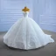 High End Weiß Spitze Blumen Brautkleider / Hochzeitskleider 2022 Ballkleid Bandeau Ärmellos Rückenfreies Kapelle-Schleppe Hochzeit