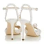 Sexy Ivoire Perle Chaussure De Mariée 2022 10 cm Talons Aiguilles Bride Cheville Cuir Peep Toes / Bout Ouvert Mariage Talons Hauts