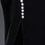 Sexy Black Solid Color Rhinestone Velvet Evening Dresses 2023 Trumpet / Mermaid V-Neck Short Sleeve Backless Floor-Length / Long Evening Party Formal Dresses