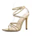 Sexy Silber Abend Flechten Sandalen Damen 2020 X-Riemen 11 cm Stilettos Spitzschuh Sandaletten