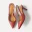 Simple Noire Bureau OL Slingbacks Sandales Femme 2020 10 cm Talons Aiguilles À Bout Pointu Sandales