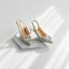 Chic / Beautiful Yellow Bridesmaid Slingbacks Womens Sandals 2020 Suede Rhinestone 10 cm Stiletto Heels Pointed Toe Sandals