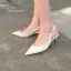 Schlicht Nude Freizeit Slingpumps Sandalen Damen 2020 8 cm Stilettos Spitzschuh Sandaletten