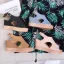Proste / Simple Brązowy Lato Plaża Sandały Damskie 2020 8 cm Na Koturnie Peep Toe Sandały