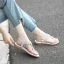 Bohemia Summer Gold Beach Rhinestone Slipper & Flip flops 2020 Open / Peep Toe Flat Womens Shoes