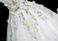 Fairytale Multi-Colors Lace Flower Appliques Pearl White Prom Dresses 2025 Ball Gown Off-The-Shoulder Short Sleeve Backless Floor-Length / Long Prom Formal Dresses