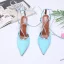 Chic / Beautiful Red Street Wear Womens Sandals 2020 Amazing / Unique Stiletto Heels 10 cm Ankle Strap Pointed Toe Sandals