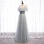 Scintillantes Argenté Gris Robe De Soirée 2020 Princesse Bretelles Spaghetti Paillettes Manches Courtes Dos Nu Longue Robe De Ceremonie