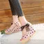 Charmant Été Noire Rendez-vous Sandales Femme 2020 Tachetée Noeud 10 cm Compensées Peep Toes / Bout Ouvert Sandales
