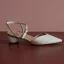 Simple Bordeaux Désinvolte Été Sandales Femme 2020 Cuir Bride Cheville 4 cm Talons Épais Talon Bas À Bout Pointu Sandales