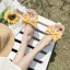 Mode Abordable Été Noire Plage Pantoufle & Tongs 2020 Fleur Plat Peep Toes / Bout Ouvert Chaussures Femmes