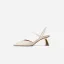 Schlicht Sommer Beige Freizeit Sandalen Damen 2020 5 cm Stilettos Spitzschuh Sandaletten