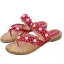 Cyganeria Czarne Plaża Sandały Damskie 2020 Z Koronki Kwiat Rhinestone Płaskie Peep Toe Sandały