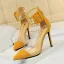 Chic / Belle Noire Désinvolte Daim Sandales Femme 2020 Bride Cheville 10 cm Talons Aiguilles À Bout Pointu Sandales