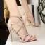 Roman Sexy Black Rave Club Suede Womens Sandals 2020 11 cm Stiletto Heels Open / Peep Toe Sandals