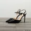 Chic / Belle Nues Vêtement de rue Sandales Femme 2020 Cuir Verni Bride Cheville 10 cm Talons Aiguilles À Bout Pointu Sandales