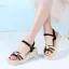 Fashion Summer Beige Street Wear Womens Sandals 2020 6 cm Wedges Platform Open / Peep Toe Sandals
