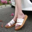Enkel Sommer Svart Strand Damesko 2020 Platform Peep Toe Sandaler
